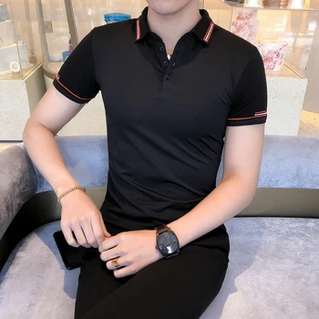 Mannen Polo Man Hit Color Polo Korean Men's Polo Shirt Reserved Camiseta Masculina Short Sleeved Slim Fit Summer Men's Clothing
Mannen Polo Man Hit Color Polo Korean Men's Polo Shirt Reserved Camiseta Masculina Short Sleeved Slim Fit Summer Men's Clothing