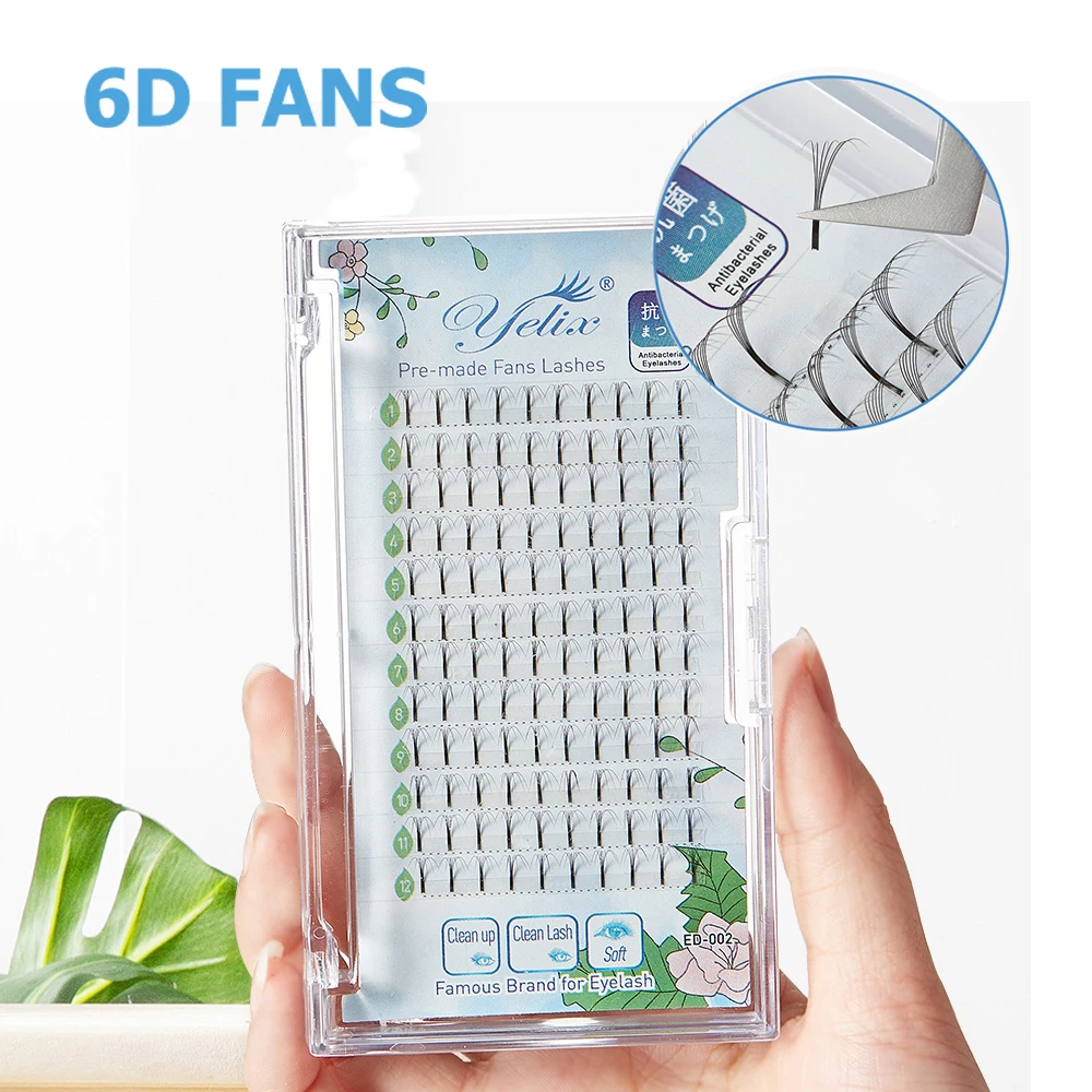 Yelix 6D Russian Volume Eyelash Extensions Premade Volume Fans Long Stem Premade Volume Fans Bundles of Eyelashes
Yelix 6D Russian Volume Eyelash Extensions Premade Volume Fans Long Stem Premade Volume Fans Bundles of Eyelashes