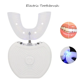 U Type Heads Electric Toothbrush Wireless charging Cold Light Whitening 360 Ultrasonic Cleaning Toothbrush For Oral Care
U Type Heads Electric Toothbrush Wireless charging Cold Light Whitening 360 Ultrasonic Cleaning Toothbrush For Oral Care
