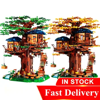 

In stock New Tree House The Biggest Ideas Lepining Technic 21318 Model Building Blocks Bricks Kids Educational Toys Gifts