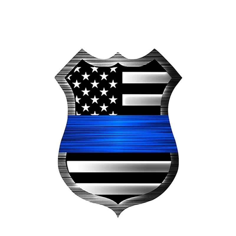 Personality Thin Blue Line SHIELD Flag Police Car Sticker Vinyl Waterproof Car Window High Accessories Decorative PVC 12cm X 9cm
Personality Thin Blue Line SHIELD Flag Police Car Sticker Vinyl Waterproof Car Window High Accessories Decorative PVC 12cm X 9cm
