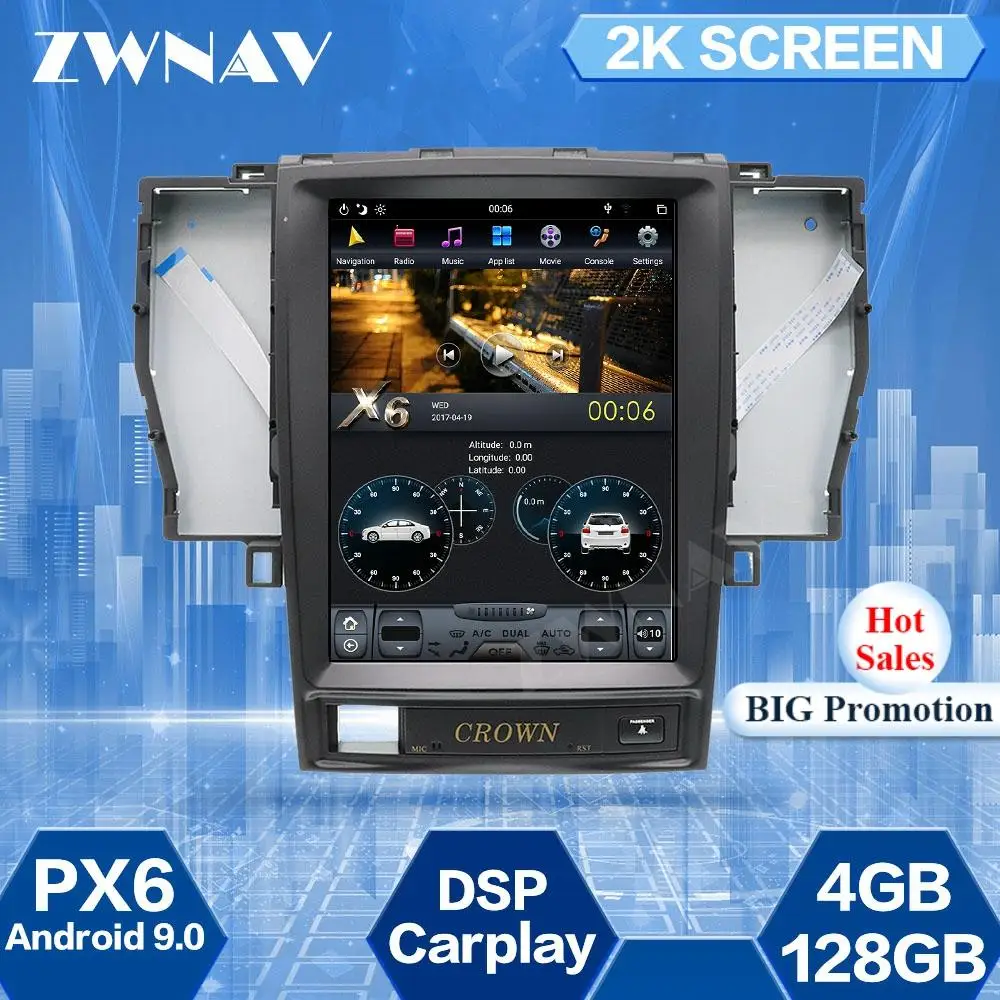 4+128G Tesa- Screen For Toyota Crown 2005 2006 2007 2008 2009 Android 9.0 Car Multimedia Player GPS Navi Audio Radio Stereo Unit
4+128G Tesa- Screen For Toyota Crown 2005 2006 2007 2008 2009 Android 9.0 Car Multimedia Player GPS Navi Audio Radio Stereo Unit