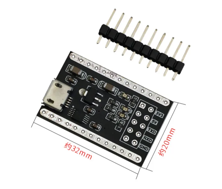 USB к TTL для последовательной линии загрузки CH340G модуль RS232 улучшенная плата щетка