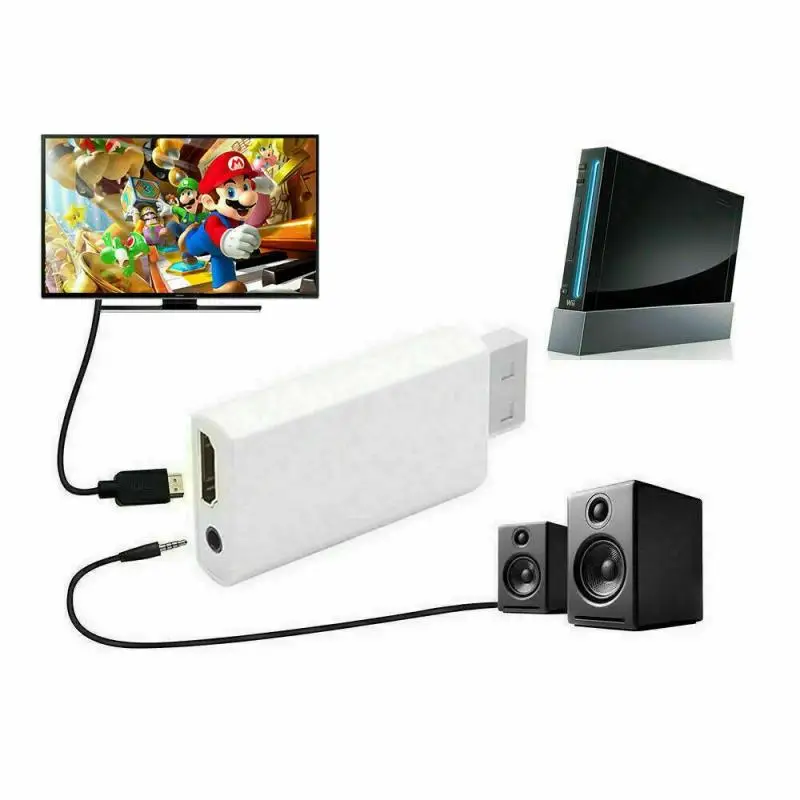 Full HD 1080P Wii To HDMI Wii2HDMI Audio Converter Adapter Output 3.5mm HDMI Output Newest
Full HD 1080P Wii To HDMI Wii2HDMI Audio Converter Adapter Output 3.5mm HDMI Output Newest