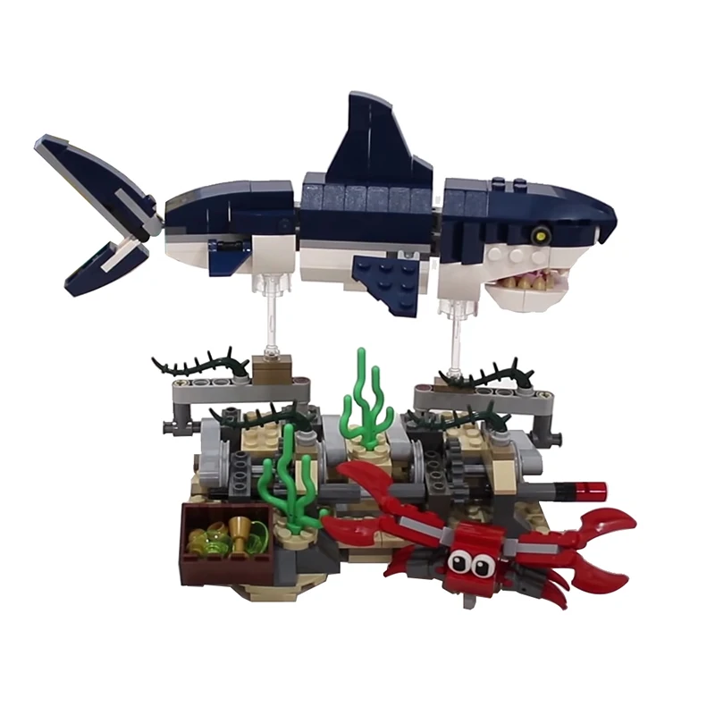 BuildMoc Creator Deep Sea Creatures Shark Stand Pirates Ghost Zombie Sharks Bricks Construction Building Blocks Toy For Children
BuildMoc Creator Deep Sea Creatures Shark Stand Pirates Ghost Zombie Sharks Bricks Construction Building Blocks Toy For Children
