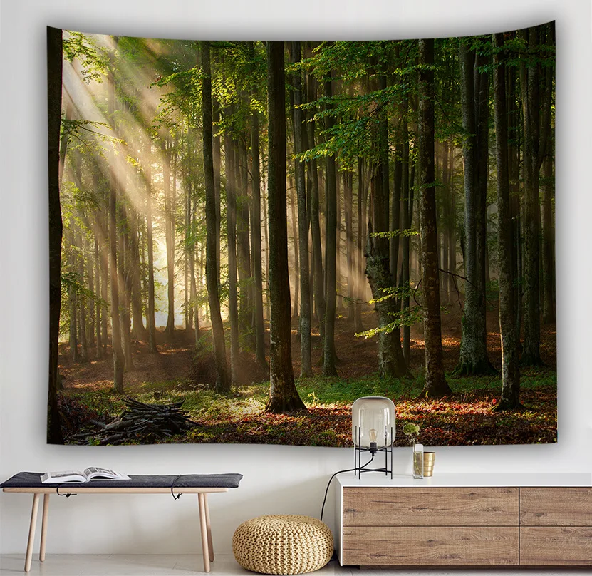 Yaapeet 1pc Forest Printed Wall Tapestry Polyester Tree Pattern Hanging Tapestry Pastoral Plant Printed Wall Hanging for Bedroom
Yaapeet 1pc Forest Printed Wall Tapestry Polyester Tree Pattern Hanging Tapestry Pastoral Plant Printed Wall Hanging for Bedroom