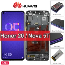 Ensemble écran tactile LCD avec châssis, 6.26 pouces, pour Huawei Nova 5T Honor 20 YAL-L21, Original=