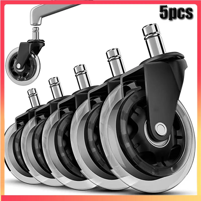 5pcs 5PCS Office Chair Caster Wheels 3 Inch Swivel Rubber Caster Wheels Replacement Soft Safe Rollers Furniture Hardware 
5pcs 5PCS Office Chair Caster Wheels 3 Inch Swivel Rubber Caster Wheels Replacement Soft Safe Rollers Furniture Hardware