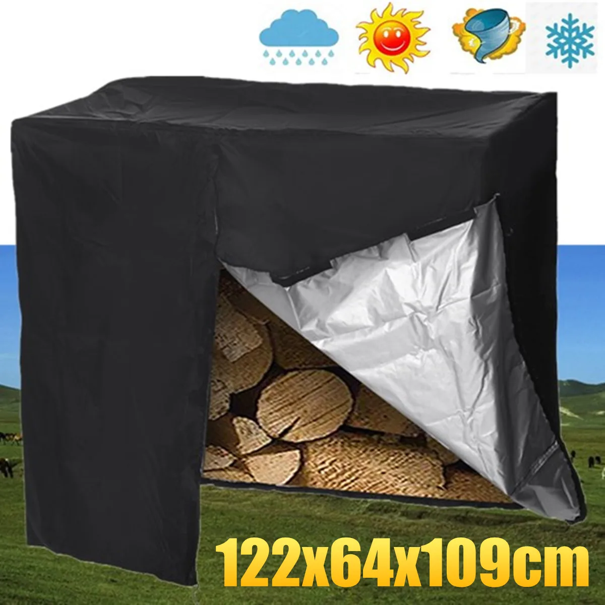 Garden Firewood Log Rack Cover Dust-Proof Oxford Waterproof Snow Protect Durable Multifunction Anti UV Storage Cover
Garden Firewood Log Rack Cover Dust-Proof Oxford Waterproof Snow Protect Durable Multifunction Anti UV Storage Cover