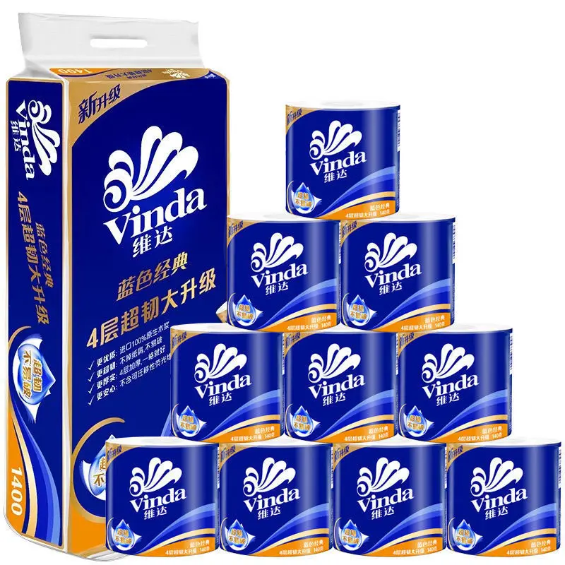 Vader roll paper with core roll paper towel 10 rolls of toilet paper household toilet paper
Vader roll paper with core roll paper towel 10 rolls of toilet paper household toilet paper