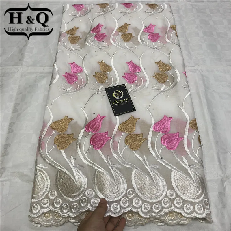 H&Q White African Lace Fabric 100% Cotton Swiss Voile Lace 5 Yards/Piece Embroidered Nigerian Lace Fabric For Ladies Long Dress
H&Q White African Lace Fabric 100% Cotton Swiss Voile Lace 5 Yards/Piece Embroidered Nigerian Lace Fabric For Ladies Long Dress