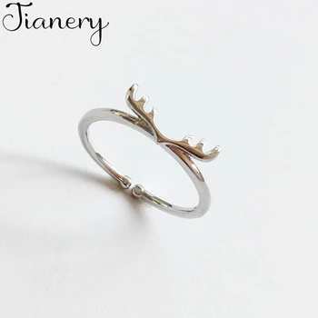 JIANERY Fashion Trendy 925 Sterling Silver Antlers Deer Rings For Women Vintage Large Finger Rings Girls Christmas Gifts
JIANERY Fashion Trendy 925 Sterling Silver Antlers Deer Rings For Women Vintage Large Finger Rings Girls Christmas Gifts