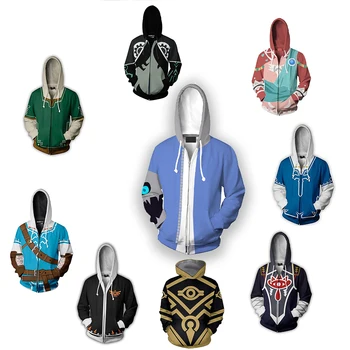 Legend of Zelda character with the same hoodie tide brand sports hoodie 3D printed men's and women's zipper coat boy streetwear
Legend of Zelda character with the same hoodie tide brand sports hoodie 3D printed men's and women's zipper coat boy streetwear