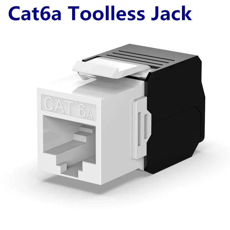 RJ45 Cat6A Toolless Keystone Jack 10GB FTP Connector Shield Modular Jack Socket Pass Fluke Test Femal Connector cable Adpter
RJ45 Cat6A Toolless Keystone Jack 10GB FTP Connector Shield Modular Jack Socket Pass Fluke Test Femal Connector cable Adpter