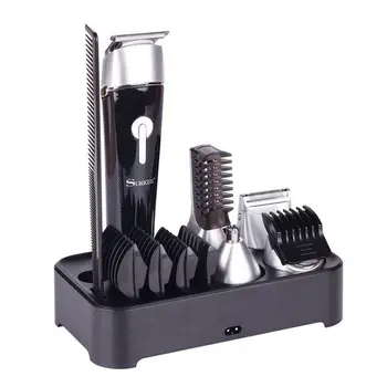SURKER Professional 5 in 1 Hair Clipper Rechargeable Cordless Grooming Kit for Men Beard Trimmer Nose Hair Trimmer Dual Shaver B 
SURKER Professional 5 in 1 Hair Clipper Rechargeable Cordless Grooming Kit for Men Beard Trimmer Nose Hair Trimmer Dual Shaver B