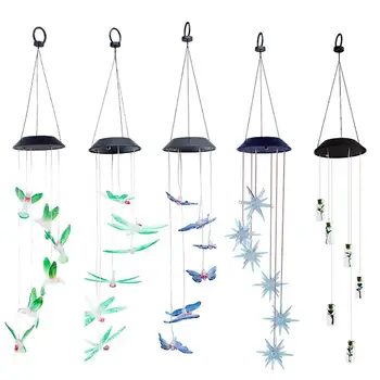 2020 Solar Powered LED Wind Chime Transparent Hummingbird Wind Chime Color-Changing Waterproof Party Patio Yard Garden Decor
2020 Solar Powered LED Wind Chime Transparent Hummingbird Wind Chime Color-Changing Waterproof Party Patio Yard Garden Decor