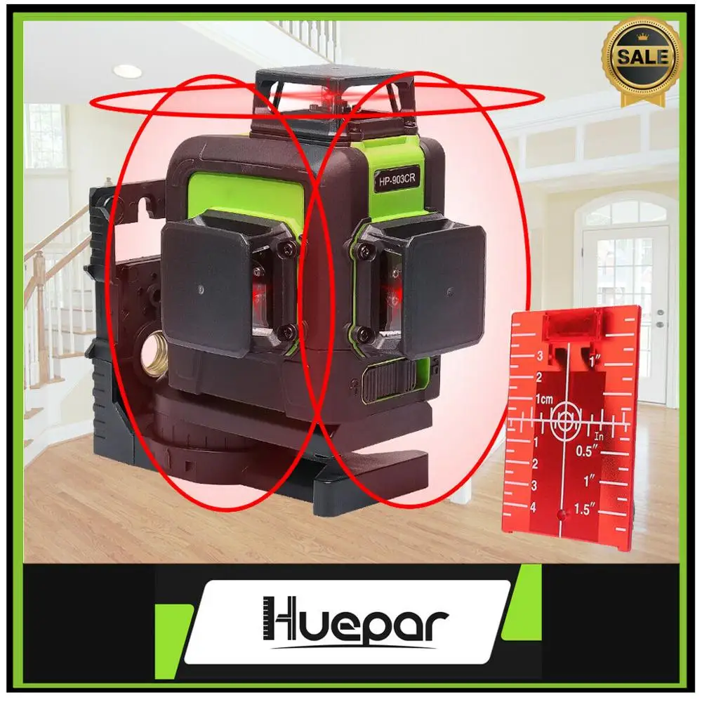 Huepar 12 Lines 3D Cross Line Laser Level Self-Leveling 360degree Vertical & Horizontal Cross Super Powerful Red Laser Beam Line 
Huepar 12 Lines 3D Cross Line Laser Level Self-Leveling 360degree Vertical & Horizontal Cross Super Powerful Red Laser Beam Line