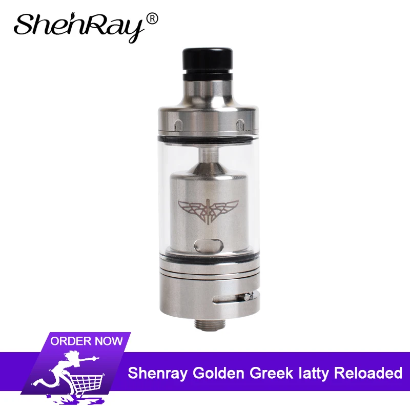 Shenray Golden Greek Iatty Reloaded MTL RTA Atomizer 22mm 4ml capacity Top Filling Electronic Cigarette Vape Vaporizer RTA
Shenray Golden Greek Iatty Reloaded MTL RTA Atomizer 22mm 4ml capacity Top Filling Electronic Cigarette Vape Vaporizer RTA