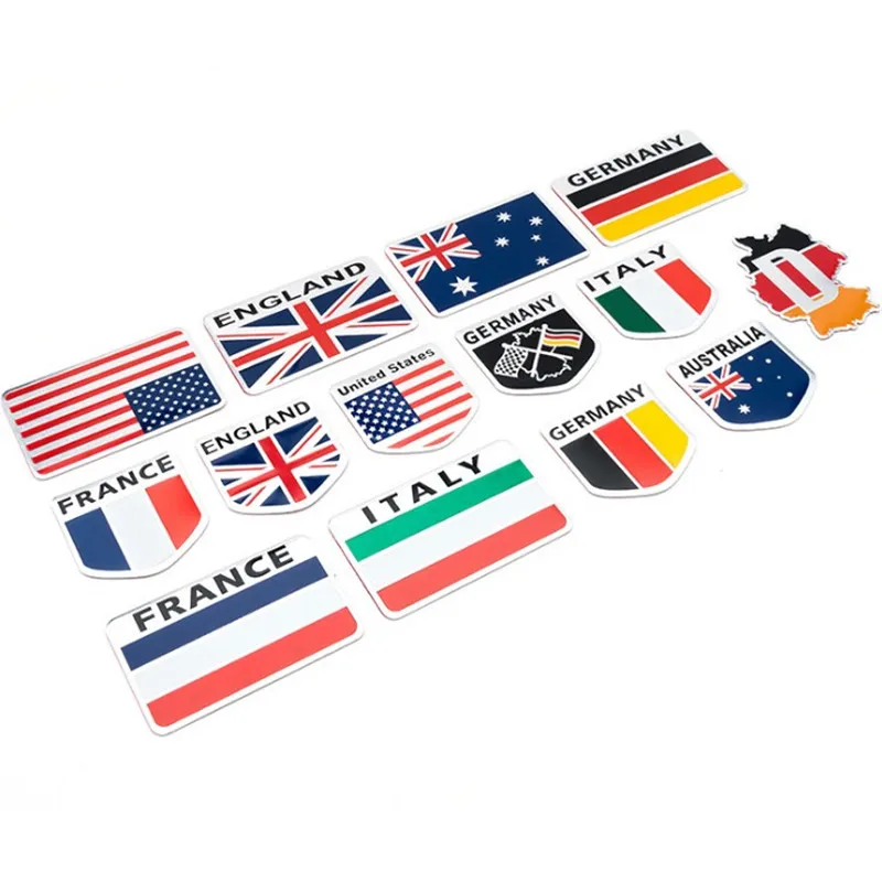 Korea United Kingdom Sweden France Germany Spain Malaysia National Emblem Flag Car Stickers Aluminum Alloy Rectangle Styling
Korea United Kingdom Sweden France Germany Spain Malaysia National Emblem Flag Car Stickers Aluminum Alloy Rectangle Styling