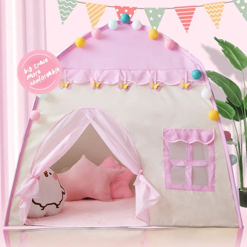 Folding Children Tent Portable Kids Tents Teepee Large Playhouse Children Bed Tent Children Furniture 130X100 X 130cm TB Sale Folding Children Tent Portable Kids Tents Teepee Large Playhouse Children Bed Tent Children Furniture 130X100 X 130cm TB Sale