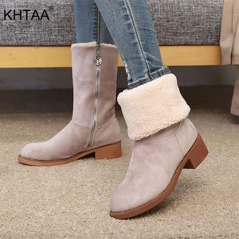 2019 Winter Women Fur Warm Snow Boots Elegant Ladies Ankle Boot Chunky Heels Female Plus Size Plush Fleeces Zipper Comfort Shoes
2019 Winter Women Fur Warm Snow Boots Elegant Ladies Ankle Boot Chunky Heels Female Plus Size Plush Fleeces Zipper Comfort Shoes