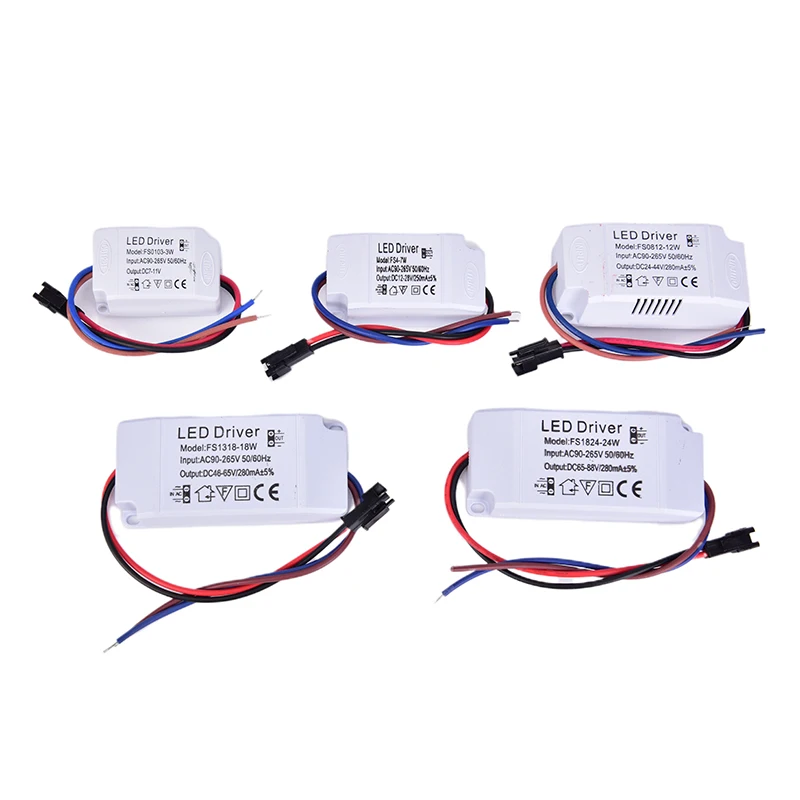 LED Constant Current Driver 90-265V 1-3W 4-7W 8-12W 13-18W 18-24W Power Supply Output 240mA External Drive For LED Downlight
LED Constant Current Driver 90-265V 1-3W 4-7W 8-12W 13-18W 18-24W Power Supply Output 240mA External Drive For LED Downlight