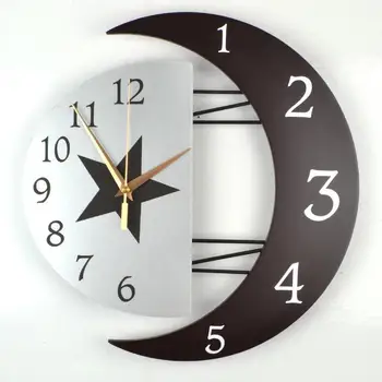 Sun Moon Star Wall Clock Modern Style Living Room Decoratio Personality Quartz Wall Clock Creativity Rome Numeral Watch G058
Sun Moon Star Wall Clock Modern Style Living Room Decoratio Personality Quartz Wall Clock Creativity Rome Numeral Watch G058