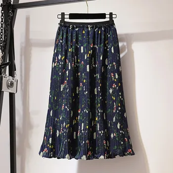 HAMALIEL Extra Large Size Women Pleated Skirt New Spring Summer Floral Print Chiffon Loose Skirts High Elastic Waist Skirts
HAMALIEL Extra Large Size Women Pleated Skirt New Spring Summer Floral Print Chiffon Loose Skirts High Elastic Waist Skirts