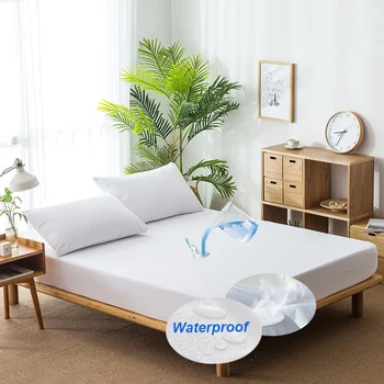 Solid White Color Mattress Cover Waterproof Breathable Protector Pad Terry Elastic Band Fitted Bed Sheets Linens (No Pillowcase)
Solid White Color Mattress Cover Waterproof Breathable Protector Pad Terry Elastic Band Fitted Bed Sheets Linens (No Pillowcase)
