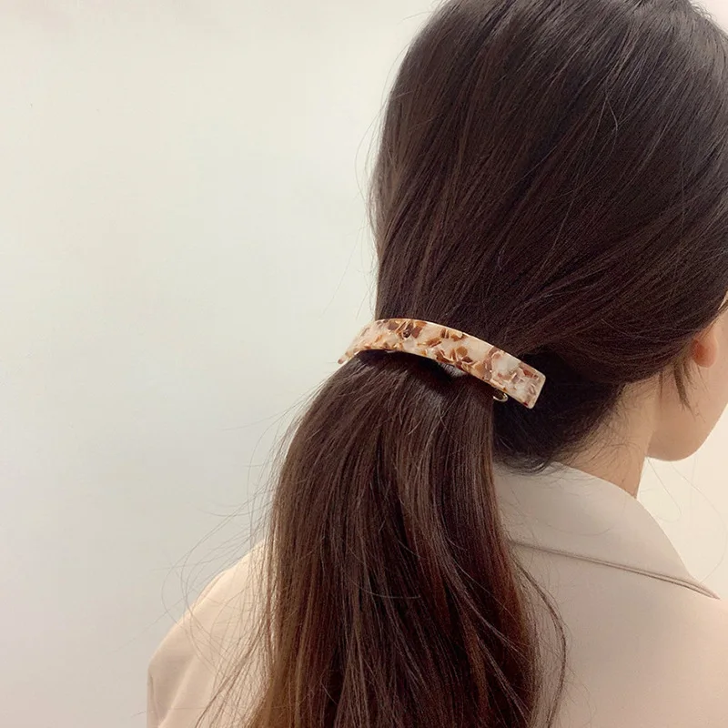 Ponytail Clip Vintage Fashion Tortoiseshell Clip Arc Spring Clip Acetate Barrettes Geometric Hairpin Korean Hair Accessories
Ponytail Clip Vintage Fashion Tortoiseshell Clip Arc Spring Clip Acetate Barrettes Geometric Hairpin Korean Hair Accessories