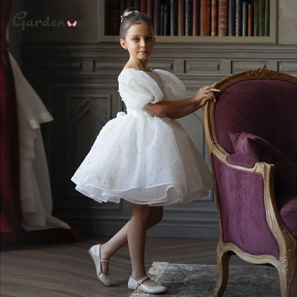 Pearl Ivory Fluffy Flower Girl Dress Princess Elegant Bow First Communion Dress Little Bride Dress Girl Birthday Dresses
Pearl Ivory Fluffy Flower Girl Dress Princess Elegant Bow First Communion Dress Little Bride Dress Girl Birthday Dresses