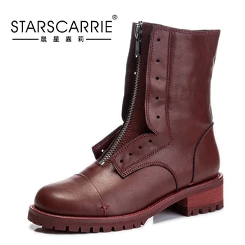 Leather Ankle Boots Women Martin Chelsea Plush Lining Warm Soft Sole Ladies Round Chunky Lace-up Winter Female Platform Shoes
Leather Ankle Boots Women Martin Chelsea Plush Lining Warm Soft Sole Ladies Round Chunky Lace-up Winter Female Platform Shoes