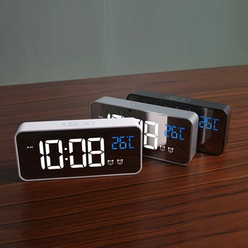 Desk Alarm Clock Electronic Digital Table Clock Digital Wall Clock Led With Temperature Reloj De Pared Digital Clock BA60SZZ
Desk Alarm Clock Electronic Digital Table Clock Digital Wall Clock Led With Temperature Reloj De Pared Digital Clock BA60SZZ