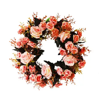 Small Size 35CM Rose Wreath Silk Floral Home Wall Decor Artificial Garland for Christmas Wedding Party Festival
Small Size 35CM Rose Wreath Silk Floral Home Wall Decor Artificial Garland for Christmas Wedding Party Festival