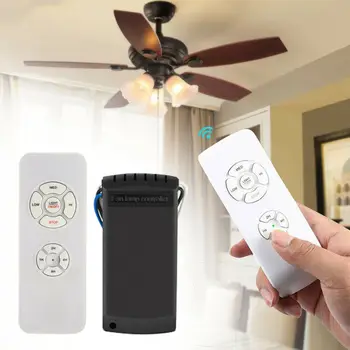 Universal Ceiling Fan Lamp Remote Control Kit 110-240v Timing Wireless Control Switch Adjusted Wind Speed Transmitter Receiver
Universal Ceiling Fan Lamp Remote Control Kit 110-240v Timing Wireless Control Switch Adjusted Wind Speed Transmitter Receiver