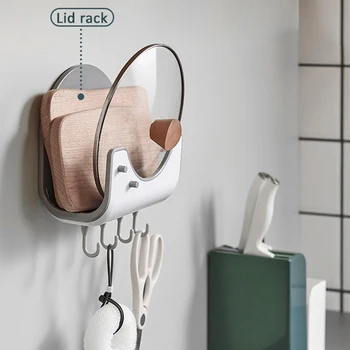 Multifunctional Kitchen Pot Cover Rack Wall Hanging Enlarged Back Board Cutting Board Storage Rack Cutting Board Pot Lid Holder
Multifunctional Kitchen Pot Cover Rack Wall Hanging Enlarged Back Board Cutting Board Storage Rack Cutting Board Pot Lid Holder