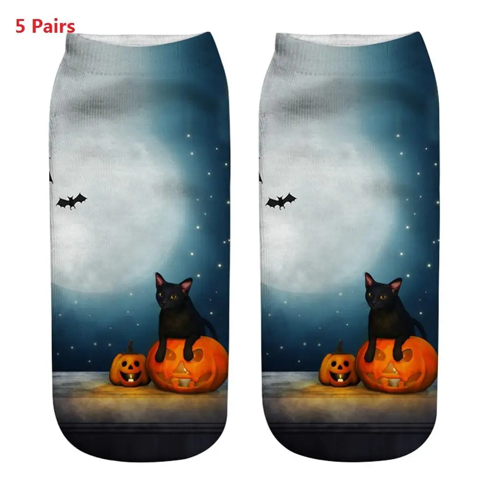 5 Pair Funny Socks 3D Printed Halloween Washable Short Sock Soft Low Cut Comfortable Women Socks Boys Girls Unisex
5 Pair Funny Socks 3D Printed Halloween Washable Short Sock Soft Low Cut Comfortable Women Socks Boys Girls Unisex