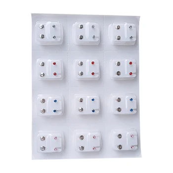 12 Pair Set Ear Piercing Kit Earrings for Women Jewelry Simple Style Colorful White Alloy Earrings Sets
12 Pair Set Ear Piercing Kit Earrings for Women Jewelry Simple Style Colorful White Alloy Earrings Sets