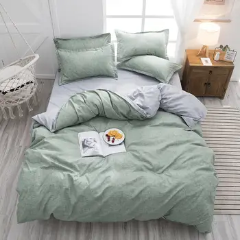 Home Textile Classical Solid Double sided Bed Linings Concise Style Bedding Set Quilt Cover Pillowcase Cover Bed 3-4pcs/set
Home Textile Classical Solid Double sided Bed Linings Concise Style Bedding Set Quilt Cover Pillowcase Cover Bed 3-4pcs/set