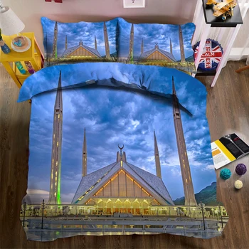 Masjid print Bedding Duvet Cover set World Architecture Pattern Soft Fabric Bed Comforter sets Quilt Cover Pillowcase 3pcs Home 
Masjid print Bedding Duvet Cover set World Architecture Pattern Soft Fabric Bed Comforter sets Quilt Cover Pillowcase 3pcs Home