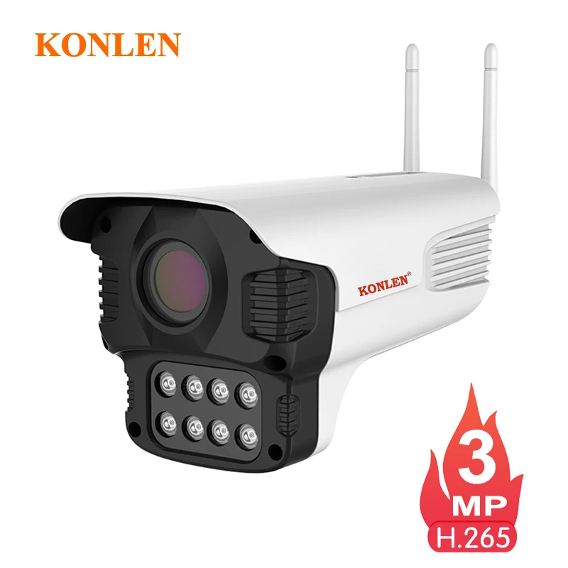 KONLEN Outdoor 3MP WIFI IP Camera H.265 Onvif Dual Light Bullet Camera Yoosee Starlight Night CCTV Security Video surveillance
KONLEN Outdoor 3MP WIFI IP Camera H.265 Onvif Dual Light Bullet Camera Yoosee Starlight Night CCTV Security Video surveillance