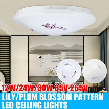 Plum Lily Pattern LED Panel Lamp LED Ceiling Light 12W 24W 30W Down Light Surface Mounted AC85-265V Modern Lamp For Home Lightin
Plum Lily Pattern LED Panel Lamp LED Ceiling Light 12W 24W 30W Down Light Surface Mounted AC85-265V Modern Lamp For Home Lightin