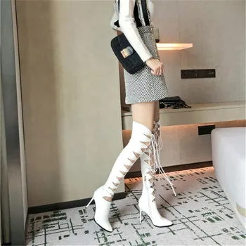 New pattern Europe and America Extra large code Women's Boots 11cm Thin Heels Elastic boots Superior quality Over knee 34-45 46
New pattern Europe and America Extra large code Women's Boots 11cm Thin Heels Elastic boots Superior quality Over knee 34-45 46