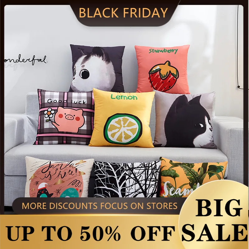 Nordic Household Decorative Cushion Sofa Cushions a Bed with Cartoon Figures Headrest Car Lumbar Support Pillowcase
Nordic Household Decorative Cushion Sofa Cushions a Bed with Cartoon Figures Headrest Car Lumbar Support Pillowcase