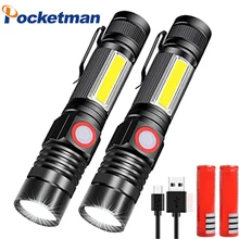Most Bright 5000 Lumen USB Rechargeable Flashlight Zoomable Waterproof Pocket 4 Modes Powerful Lighting with Built-in Battery
Most Bright 5000 Lumen USB Rechargeable Flashlight Zoomable Waterproof Pocket 4 Modes Powerful Lighting with Built-in Battery