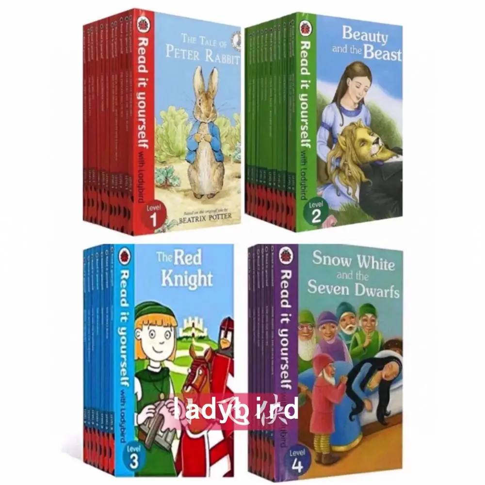 50 books/set ladybird Read it yourself level 1 to level 4 English Picture story books Level reading children learning textbook
50 books/set ladybird Read it yourself level 1 to level 4 English Picture story books Level reading children learning textbook