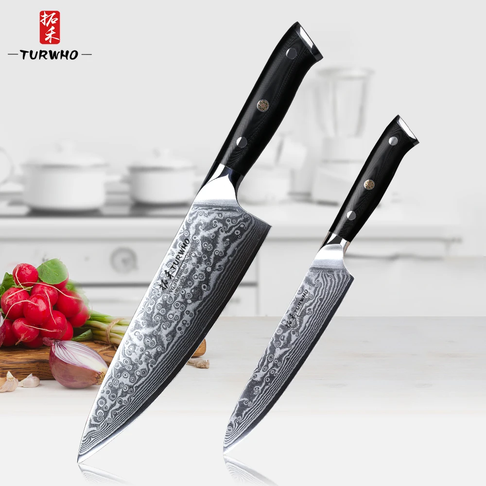 TURWHO 2 PC Kitchen Knife Set Damascus Steel Knives Tools Paring Utility Santoku Chef Slicing Bread Kitchen Accessories Tools
TURWHO 2 PC Kitchen Knife Set Damascus Steel Knives Tools Paring Utility Santoku Chef Slicing Bread Kitchen Accessories Tools