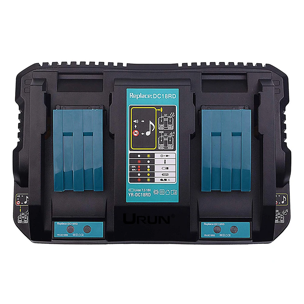 14.4V 18V Rapid Accessory Dual Port Circuit Protection Power Tool Auto USB Output Li-ion Battery Charger For Makita DC18RD
14.4V 18V Rapid Accessory Dual Port Circuit Protection Power Tool Auto USB Output Li-ion Battery Charger For Makita DC18RD