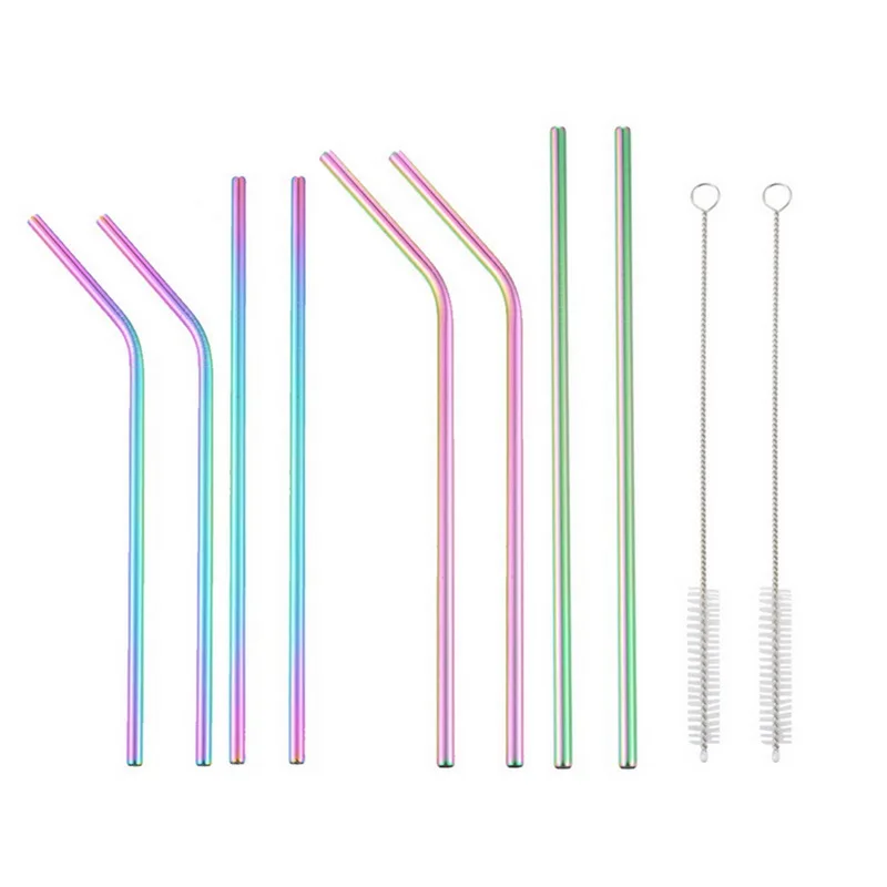 10pcs/1set Colorful Telescopic Reusable Straws Stainless Steel Metal Drinking Straws
10pcs/1set Colorful Telescopic Reusable Straws Stainless Steel Metal Drinking Straws