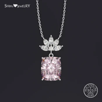 Shipei 100% 925 Sterling Silver Fine Jewelry Princess Square Sapphire Pendant Necklace Wedding Necklace for Women Birthday Gift
Shipei 100% 925 Sterling Silver Fine Jewelry Princess Square Sapphire Pendant Necklace Wedding Necklace for Women Birthday Gift